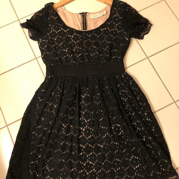 Black lace, lining dress - Picture 1 of 4